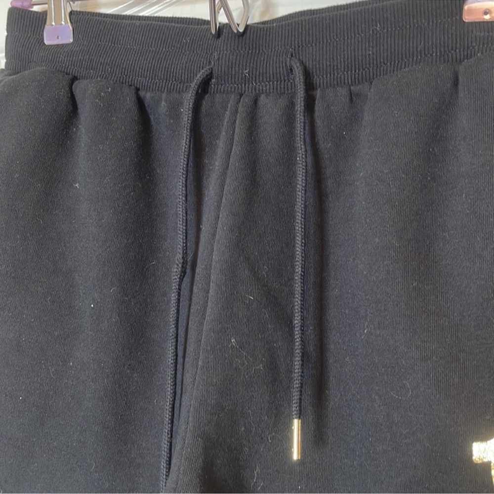 True Religion High Rise Sweat Shorts Black Medium - Picture 5 of 16